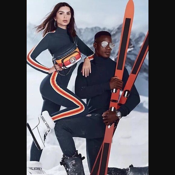 Exclusive Collab Michael Kors X Ellesse Merino Wool Mock-Neck Sweater Apres Ski - Picture 2 of 14